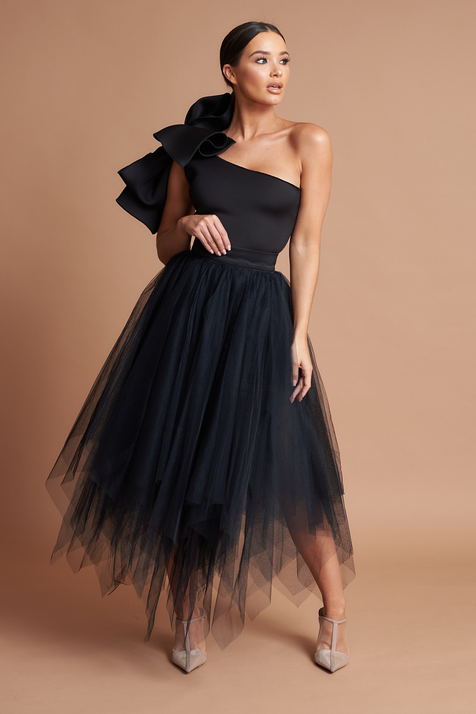 Black Choppy Tulle Skirt – Kirsty Doyle ...